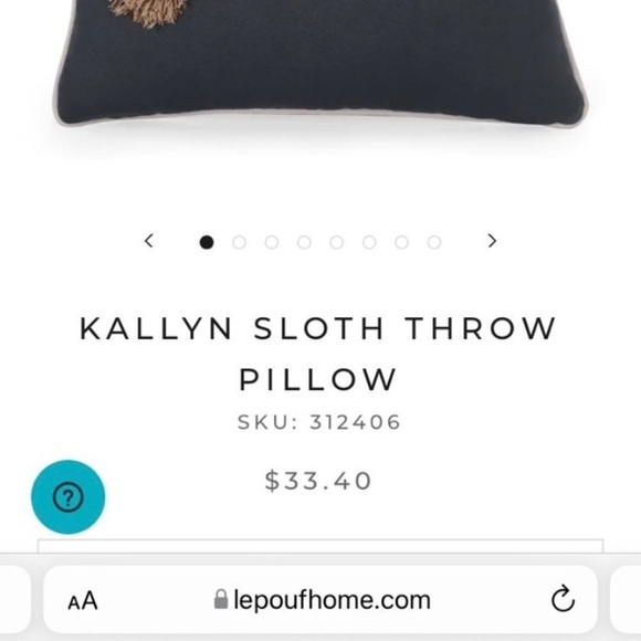 New Sloth Throw Pillow Covers (no insert) - Picture 6 of 8